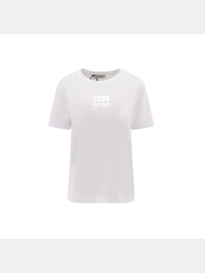 [막스마라] 25SS QUIETO 메탈릭로고 티셔츠 2519971011 001