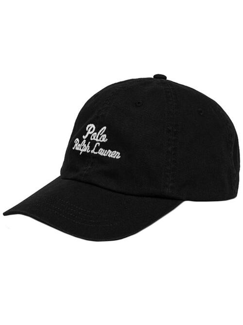[랄프로렌] 25SS 로고 자수 클래식 캡모자 블랙 211954882 001