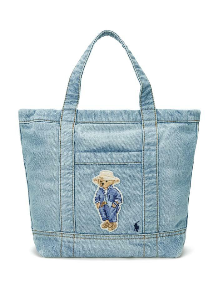 [랄프로렌] 25SS 베어 패치 포니 자수 스몰 토트백 428960636 001