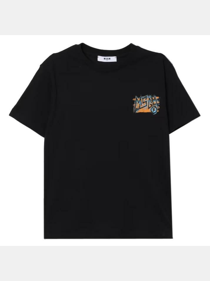 [엠에스지엠] 25SS 키즈 여성 백로고 크루넥 티셔츠 S5MSJBTH308 110