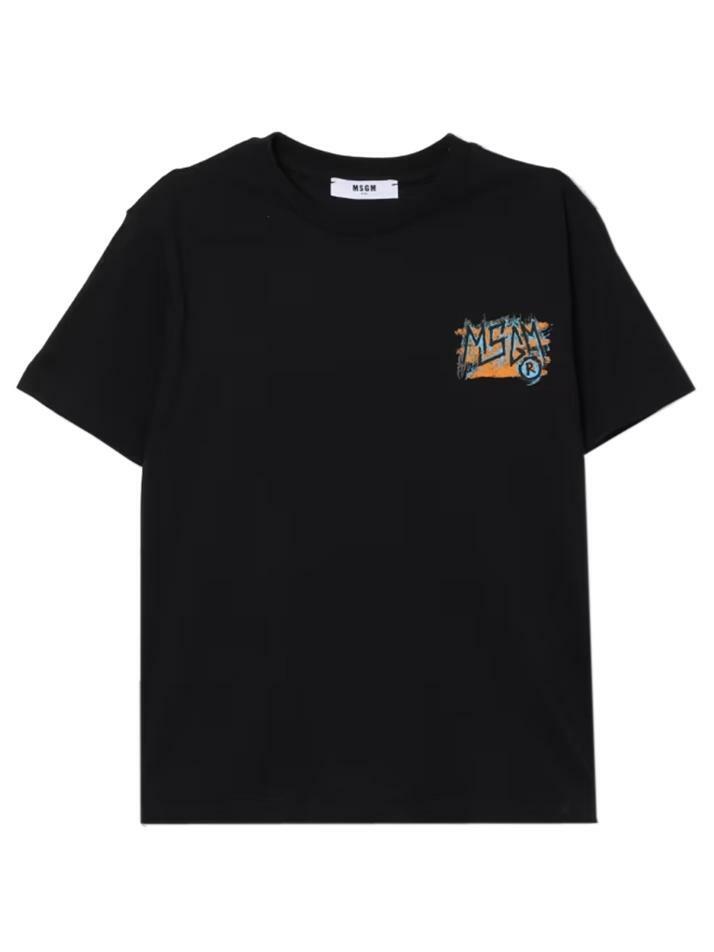 [엠에스지엠] 25SS 키즈 여성 백로고 크루넥 티셔츠 S5MSJBTH308 110