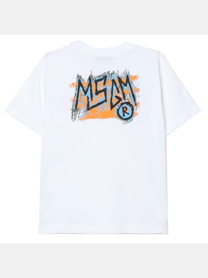 [엠에스지엠] 25SS 키즈 여성 백로고 크루넥 티셔츠 S5MSJBTH308 001