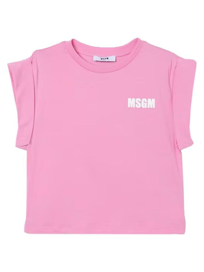 [엠에스지엠] 25SS 키즈 여성 티셔츠 핑크 S5MSJGTH083 MS003