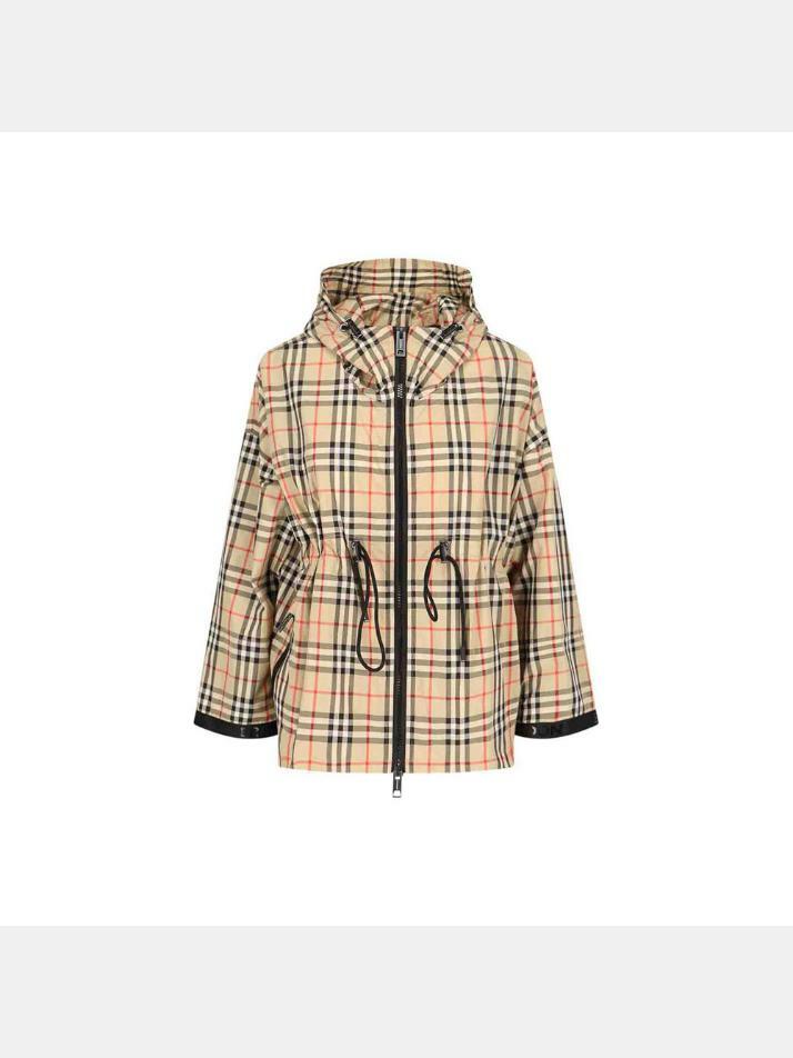 [버버리] 25FW BACTON 체크 후드 바람막이 자켓 8062947