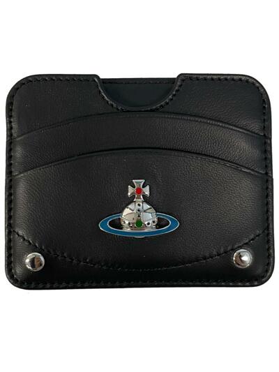 [비비안웨스트우드] 25FW ORB 로고 하프문 카드지갑 54030002U L001L N403