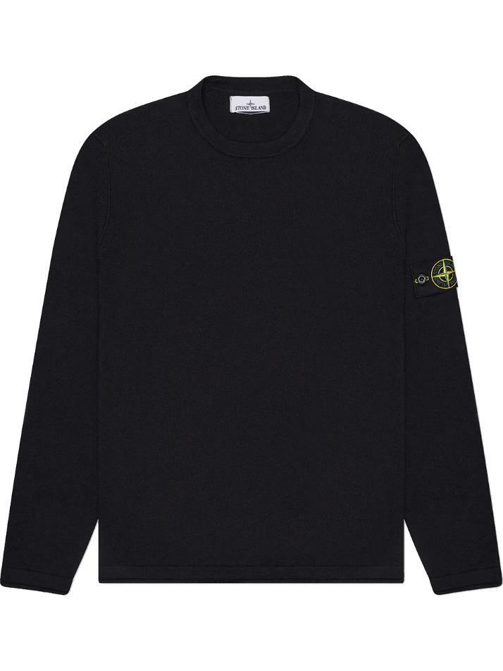 [스톤 아일랜드] 25SS 와펜 패치 니트 블랙 K1S15 5100052 S00B0 V0029