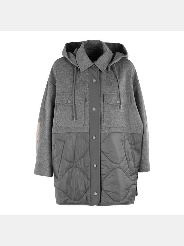 [막스마라] 25SS 오솔라 OSSOLA 더블 사이드 울 나일론 자켓 그레이 2515481011 039