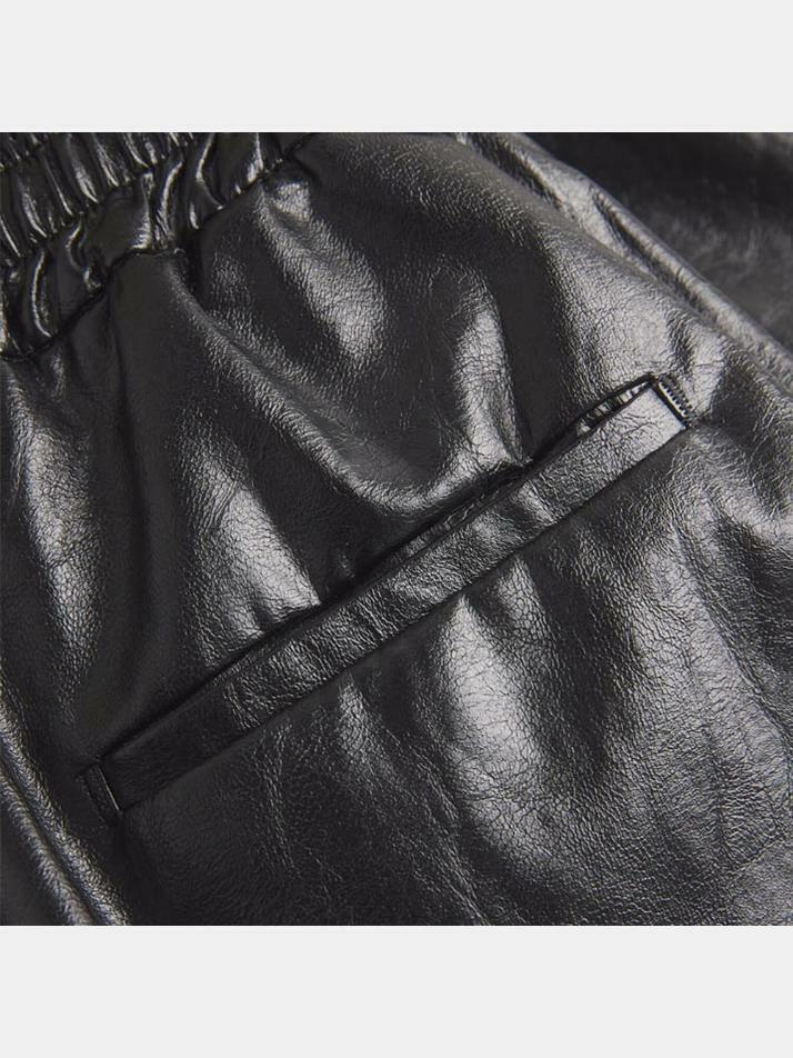 [막스마라] 25SS 플루톤 PLUTONE 레더팬츠 블랙 2515131061 004