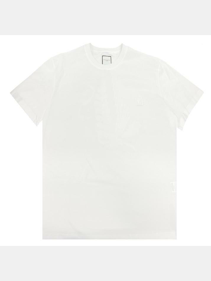 [우영미] 25SS 3D 코랄 백로고 티셔츠 화이트 W251TS05 701W