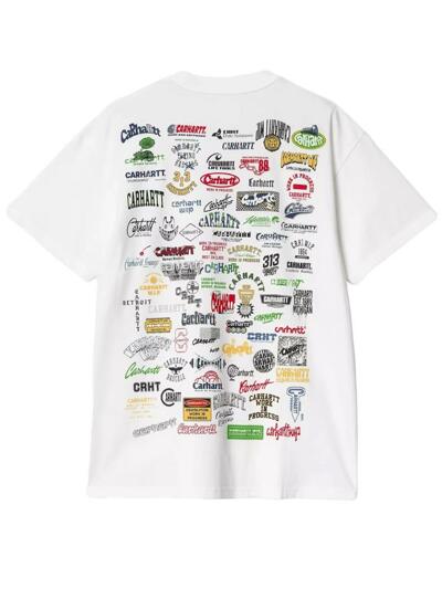 [칼하트] 25SS 백 로고 프린트 티셔츠 화이트 I034643 02XX