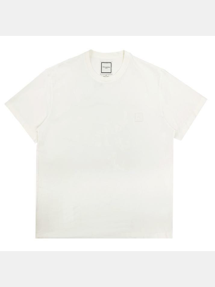[우영미] 25SS 플라워 백로고 티셔츠 아이보리 W251TS06 761I