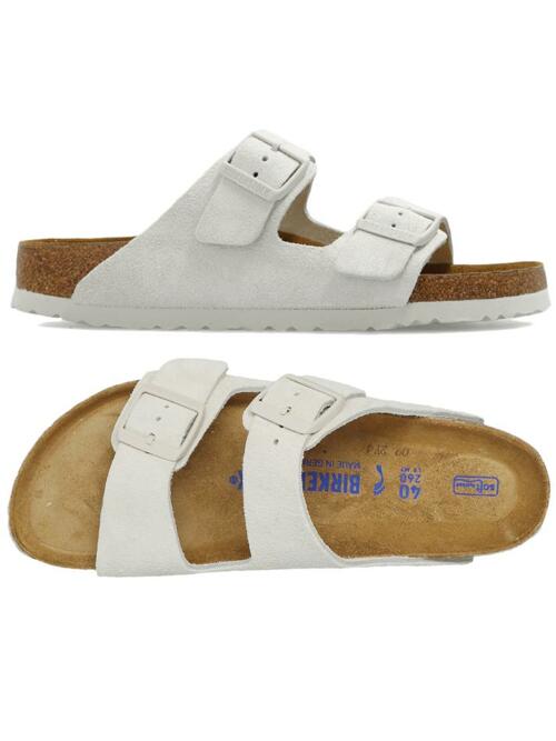[버켄스탁] 25SS 아리조나 네로우핏 샌들 1024516 MODERN SUEDE ANTIQUE WHITE