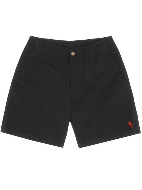 [RALPH LAUREN] 25SS 포니 자수 클래식 핏 하프 팬츠 블랙 710644995 013