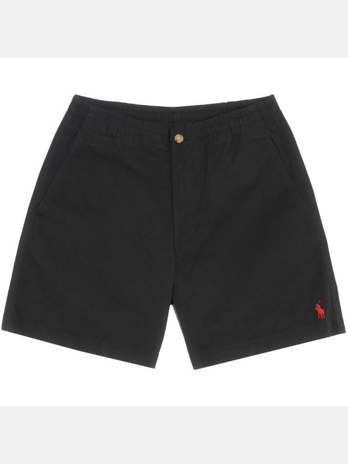 [RALPH LAUREN] 25SS 포니 자수 클래식 핏 하프 팬츠 블랙 710644995 013