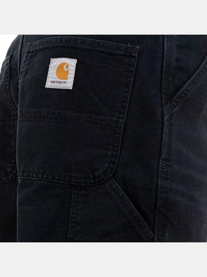 [칼하트] 25SS 로고 패치 싱글니 릴렉스핏 숏팬츠 블랙 I034797 894O