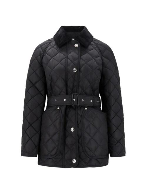 [버버리] 25FW PENSTON 벨티드 퀄팅 자켓 블랙 8071843