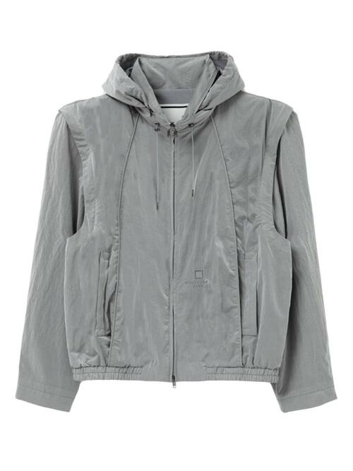 [우영미] 25FW 자수 로고 나일론 트랙 자켓 그레이 W251JP16 925G