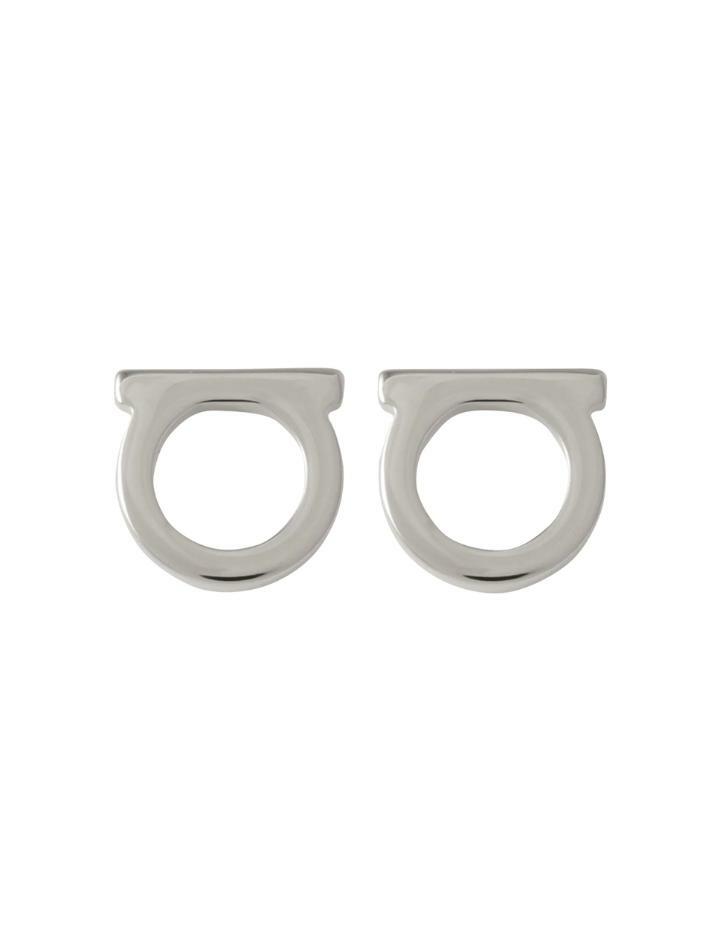 [페라가모] 25FW 간치니 스터드 스몰 이어링 실버 76-0120 0696433