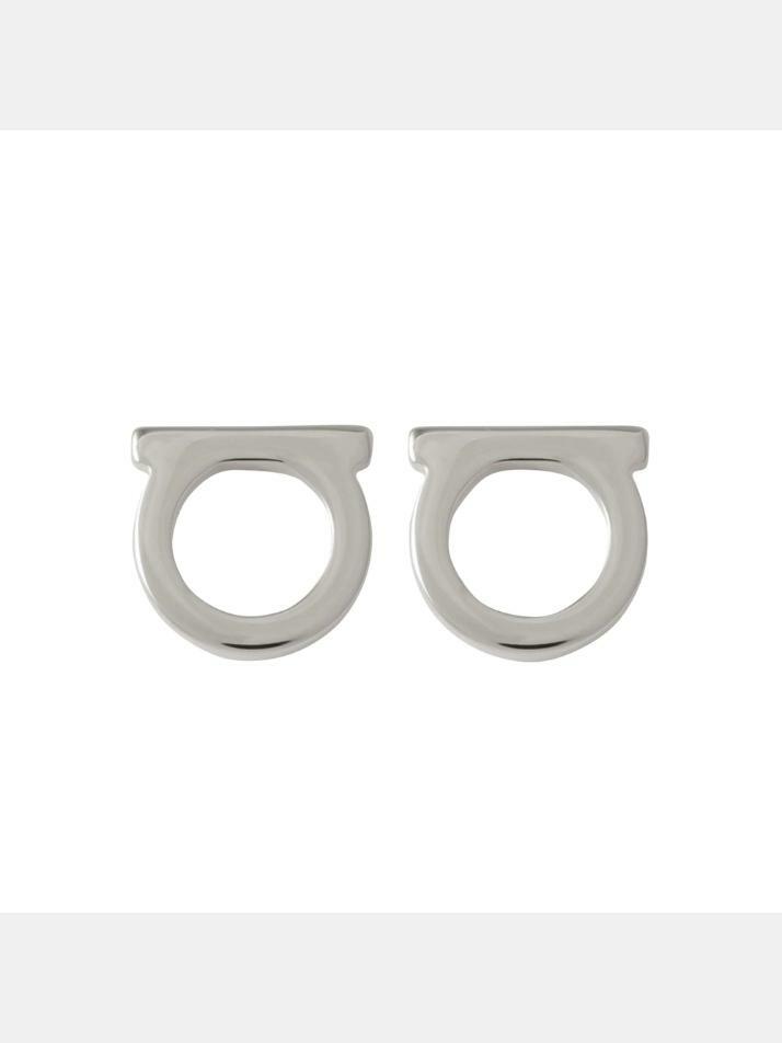 [페라가모] 25FW 간치니 스터드 스몰 이어링 실버 76-0120 0696433