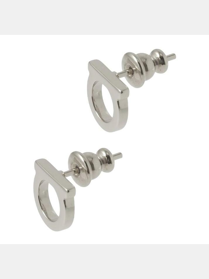 [페라가모] 25FW 간치니 스터드 스몰 이어링 실버 76-0120 0696433