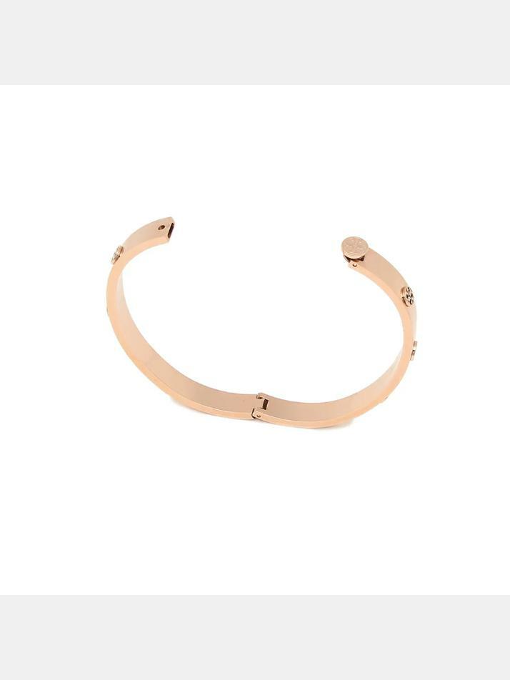 [토리버치] 25FW 밀러 힌지 스터드 뱅글 팔찌 로즈골드 78420 654