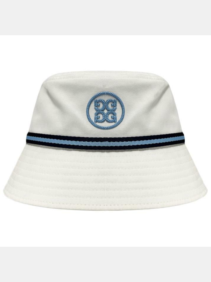 [지포어] 25FW 서클 G 드로우코드 버킷햇 화이트 GUH000121 SNO