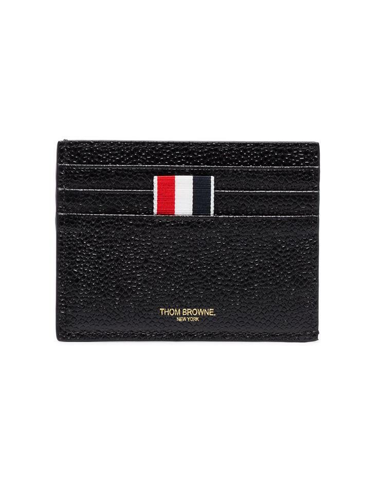 [톰브라운] 25FW 삼선탭 로고 카드지갑 블랙 MAW031L 00198 001