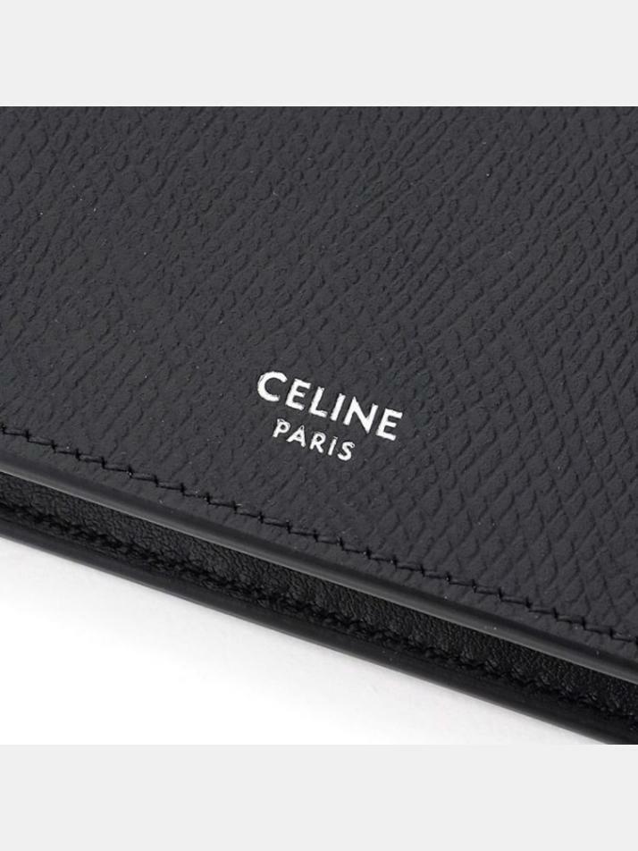 [셀린느] 25FW 시그니처 로고 반지갑 블랙 10B653 BEN 38SI