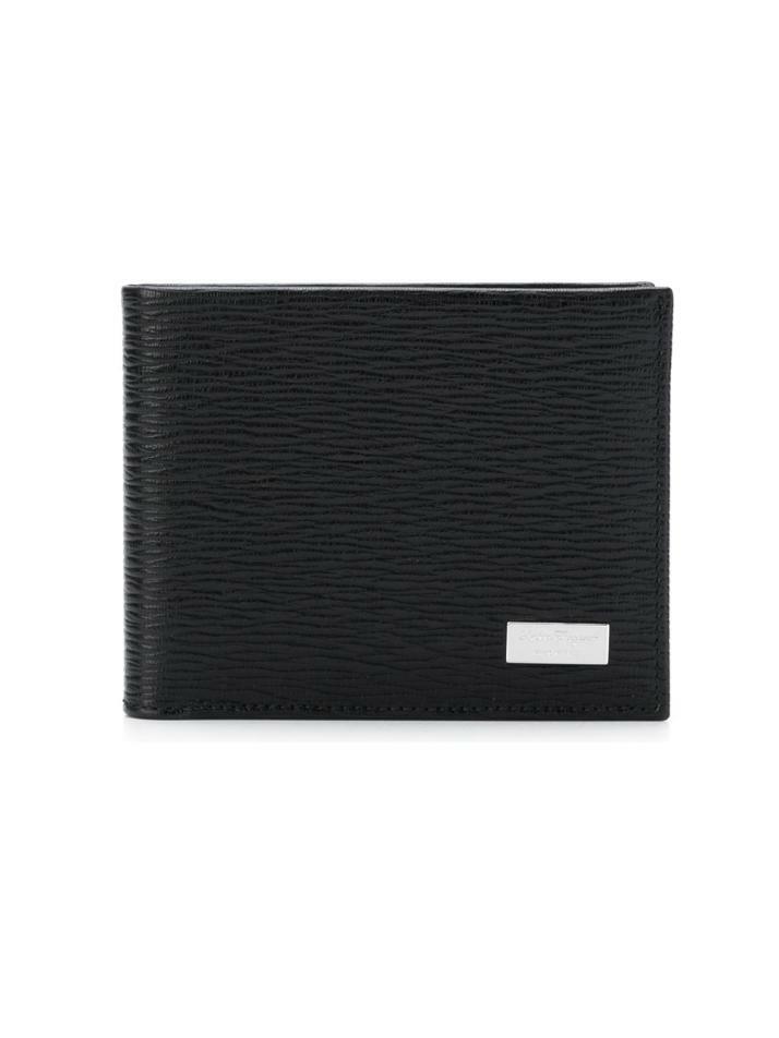 [페라가모] 메탈로고 투톤 반지갑 블랙/레드 66-7069 0692824