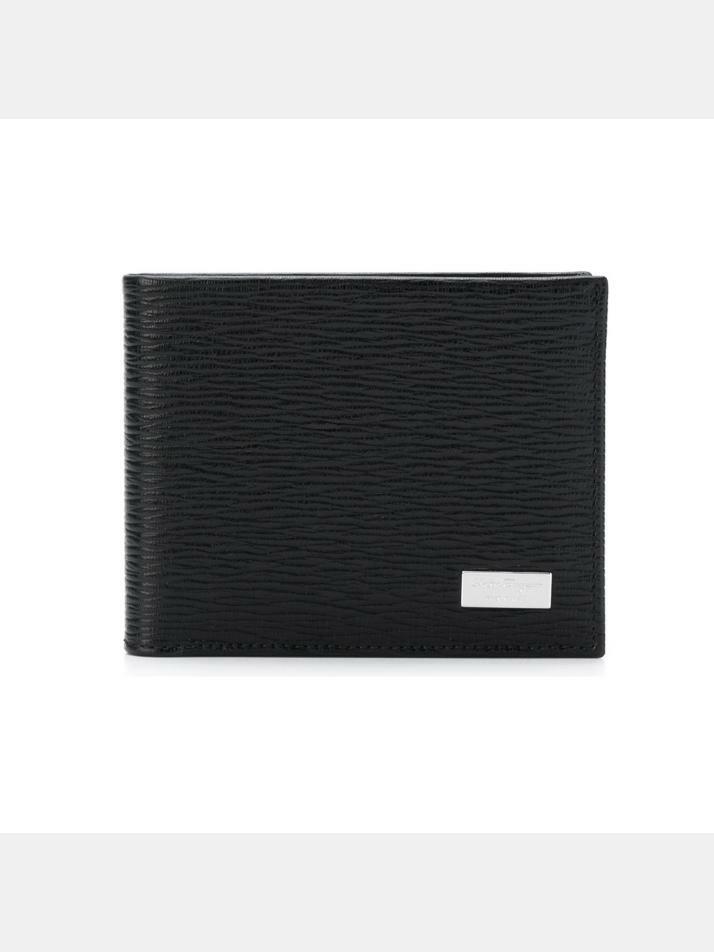 [페라가모] 메탈로고 투톤 반지갑 블랙/레드 66-7069 0692824