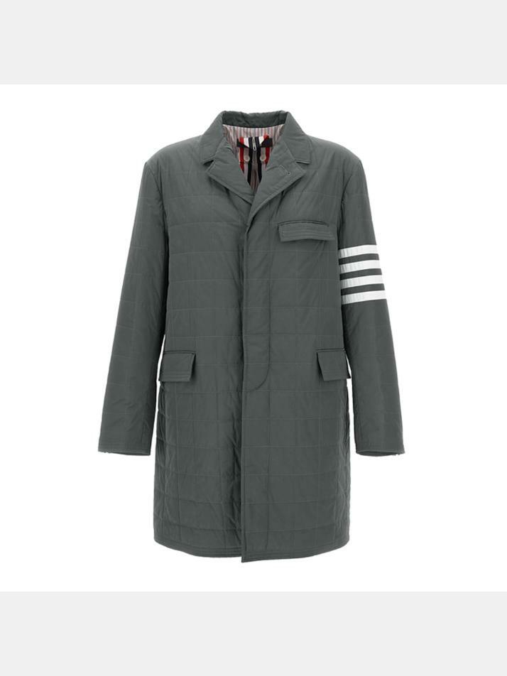 [톰브라운] 24FW 사선 완장 패딩 코트 메드그레이 MOD066X 07259 035