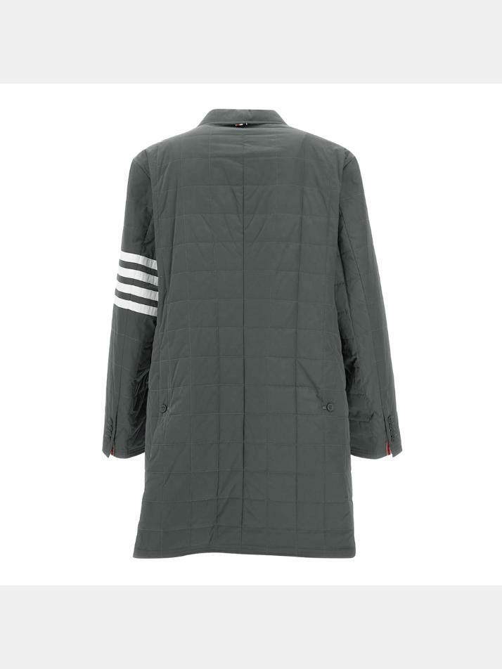 [톰브라운] 24FW 사선 완장 패딩 코트 메드그레이 MOD066X 07259 035