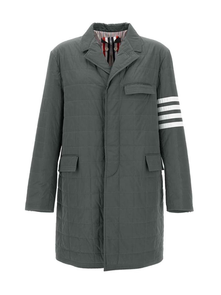 [톰브라운] 24FW 사선 완장 패딩 코트 메드그레이 MOD066X 07259 035