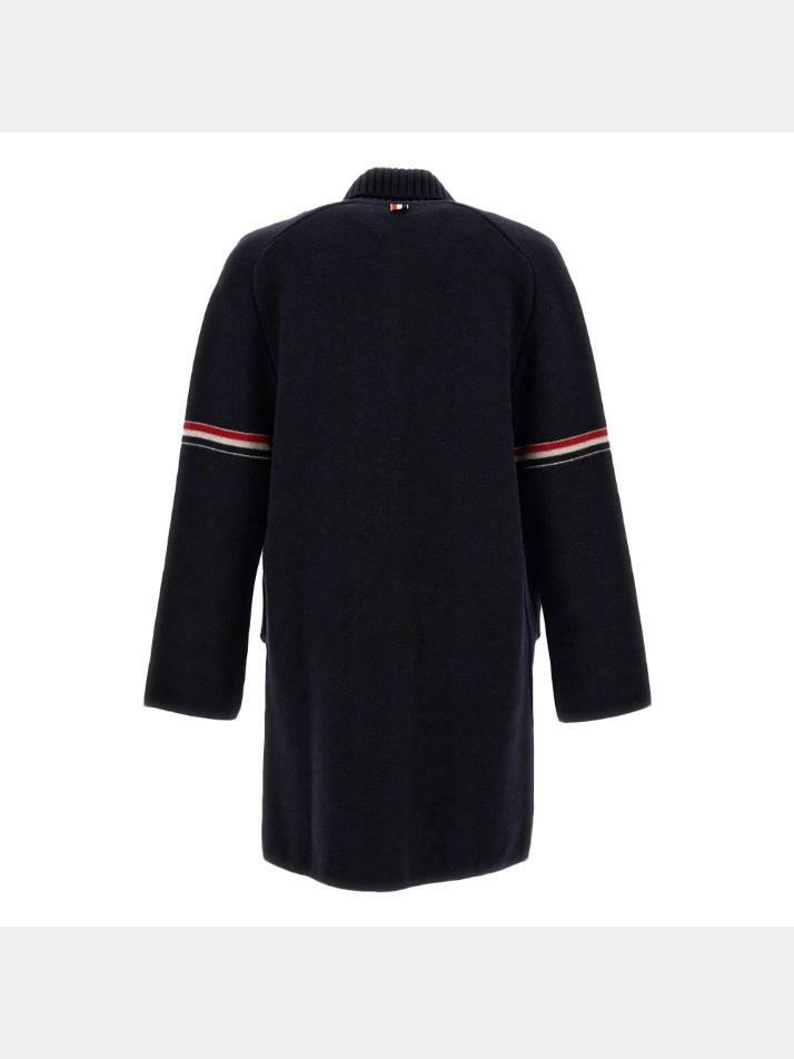 [톰브라운] 24FW 밀라노 RMB 암밴드 울 코트 네이비 MKJ083A Y1019 415
