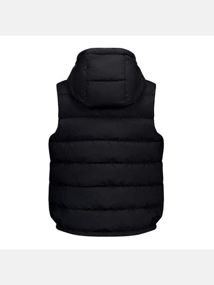 [몽클레어] 25FW 키즈 FUDO 로고 패치 패딩 조끼 블랙 1A000 29 53A5E 999