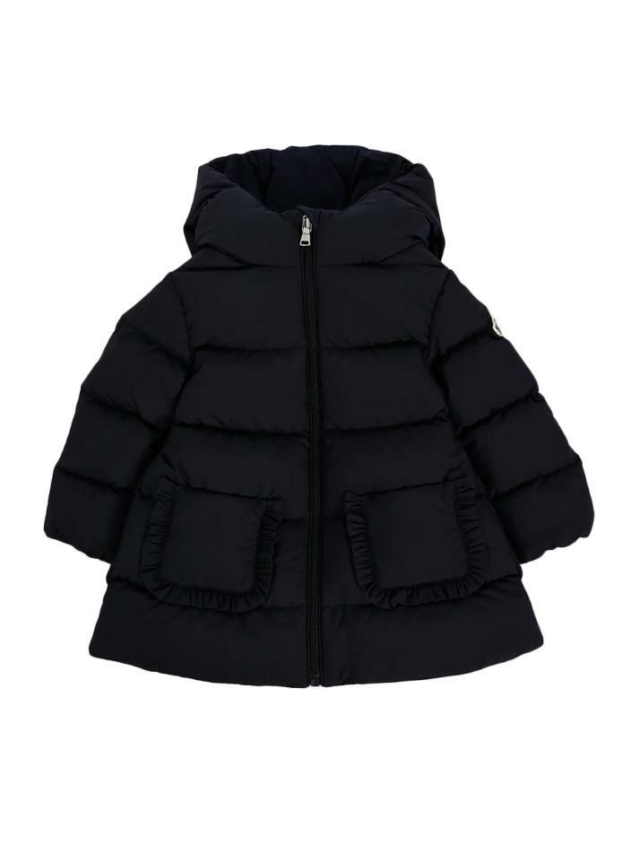 [몽클레어] 25FW 키즈 MOLAN 로고 패치 패딩자켓 네이비 1C000 01 597YW 778