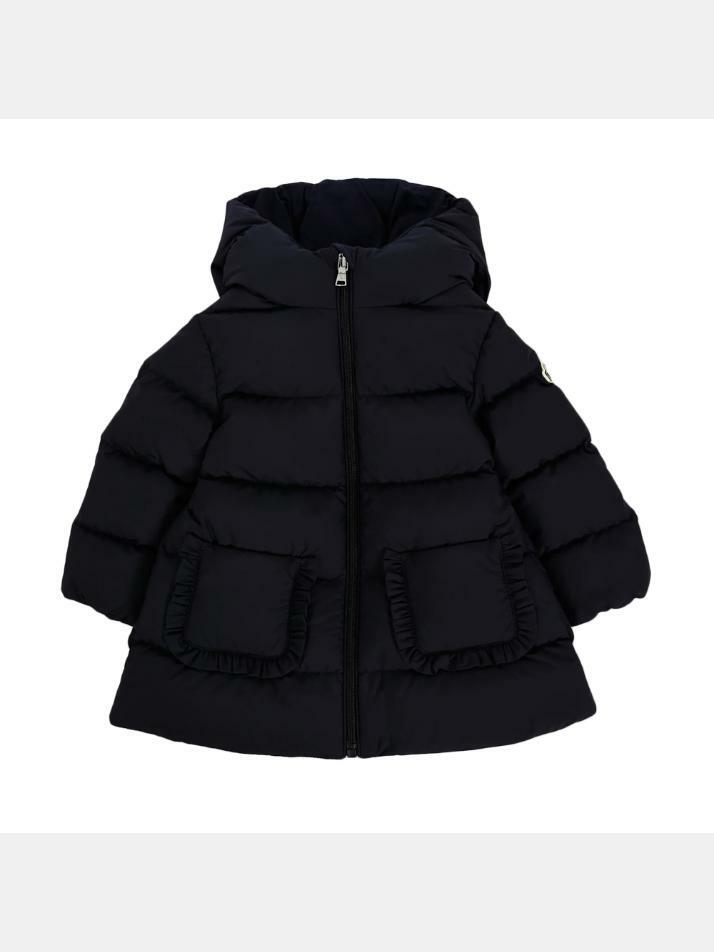 [몽클레어] 25FW 키즈 MOLAN 로고 패치 패딩자켓 네이비 1C000 01 597YW 778