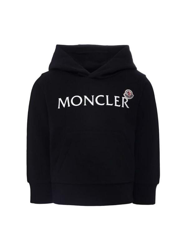 [몽클레어] 25FW 키즈 FELPA 로고 패치 후드티 블랙 8G000 17 899PS 999