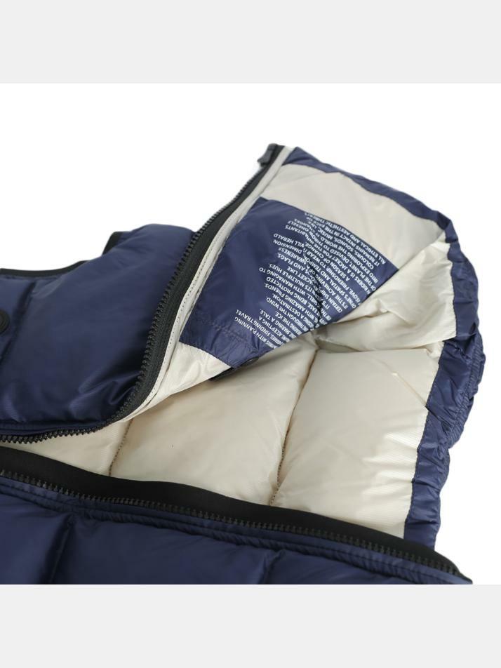 [에이아이 라이더스] 25FW 키즈 나일론 마이크로 립스탁 고글패딩 베스트 인피니티 블루 VK 795B T KJ5 234