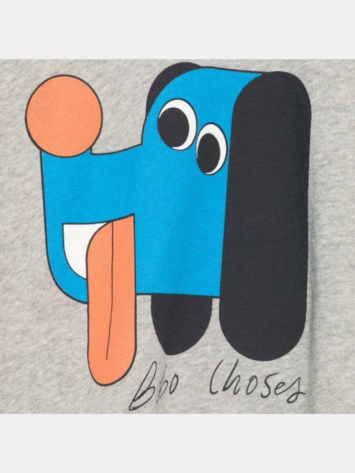 [보보쇼즈] 25FW 키즈 도그 메트 프린트 스웻셔츠 그레이 B225AC031 041