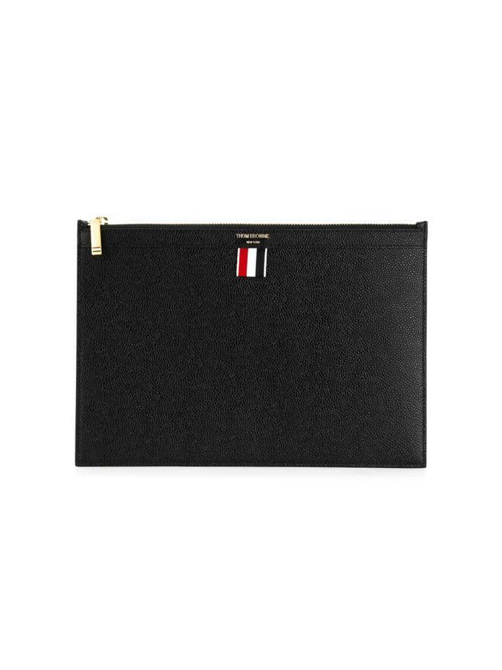 [톰브라운] 25FW 페블그레인 스몰 클러치백 블랙 MAC019L 00198 001