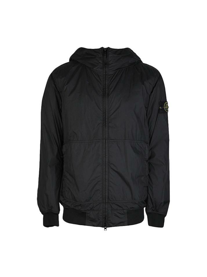 [스톤 아일랜드] 25FW 가먼트다이 크링클 랩스 프리마로프트 후드자켓 블랙 K2S15 4100013 S0A23 V0029