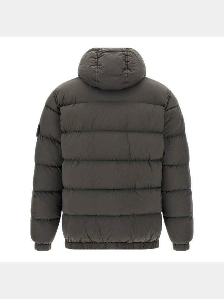 [스톤 아일랜드] 25FW 와펜 심리스 터널 나일론 후드 패딩자켓 다크그레이 K2S15 4100040 S0028 V0062
