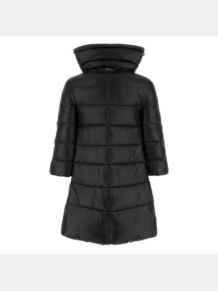 [에르노] 25FW 클레오페 CLEOFE 숏 슬리브 미디움 패딩 블랙 PI0001DIC 12017Z 9300