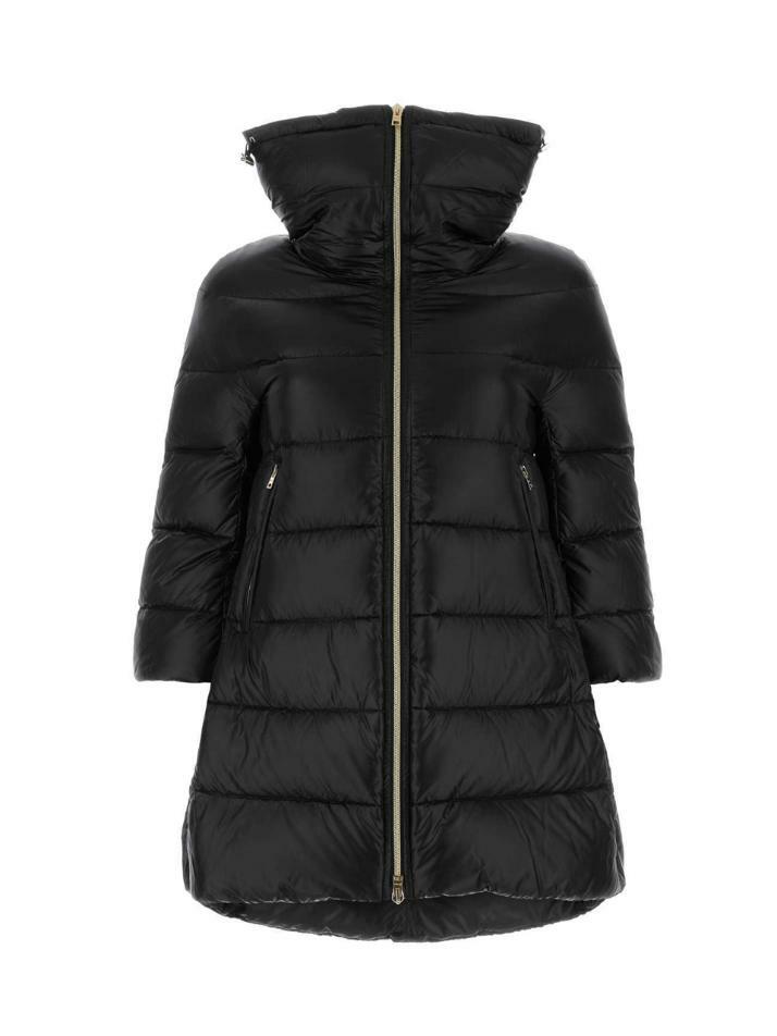 [에르노] 25FW 클레오페 CLEOFE 숏 슬리브 미디움 패딩 블랙 PI0001DIC 12017Z 9300