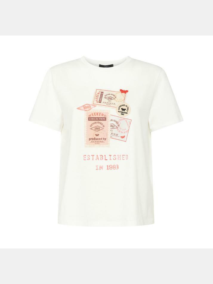 [막스마라] 25FW 아라 ARA 자수 로고 티셔츠 화이트 2525976041 004