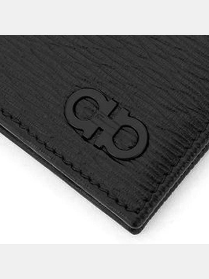 [페라가모] 25FW 더블 간치니 반지갑 블랙 66-A063 0733308