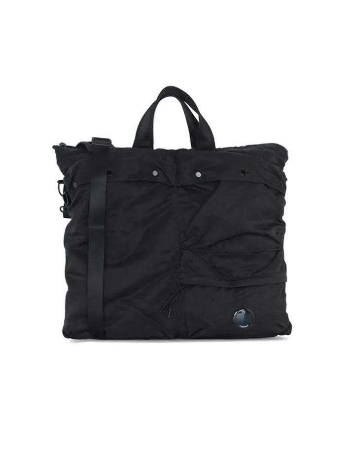 [CP 컴퍼니] 25FW 렌즈 와펜 라지 토트/크로스백 블랙 19CMAC114A 005269G 999