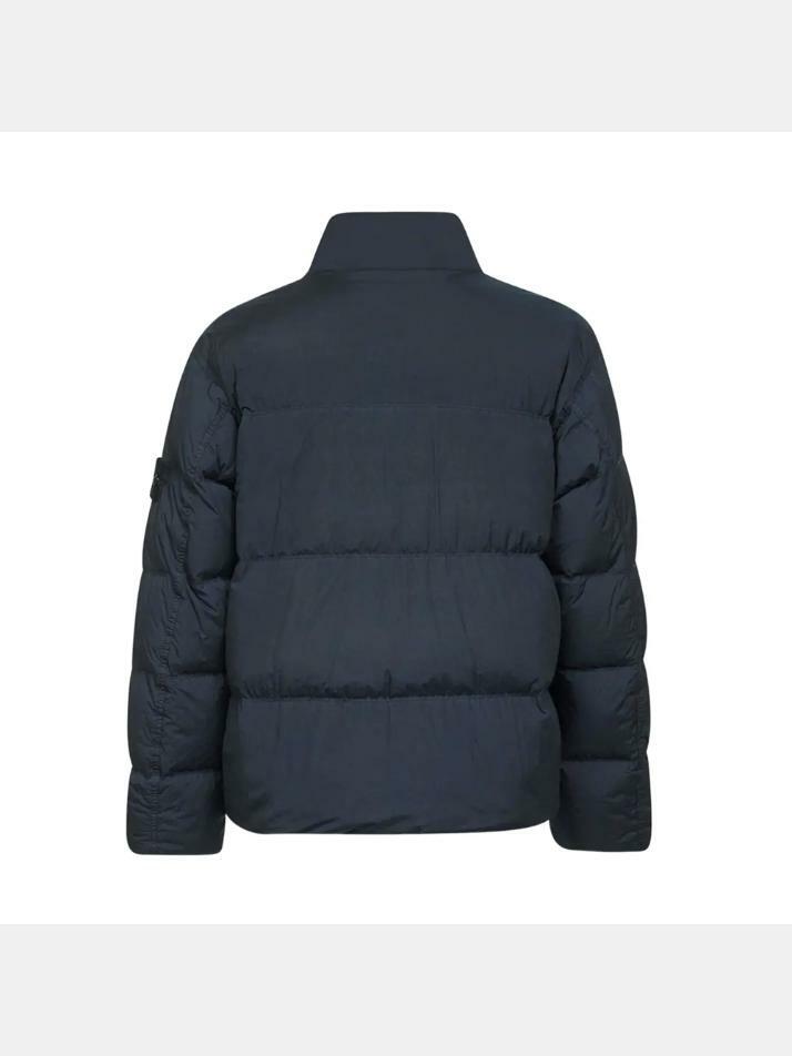 [스톤 아일랜드] 25FW 가먼트다이 크링클랩스 패딩자켓 네이비 K2S15 4100010 S0A23 V0020