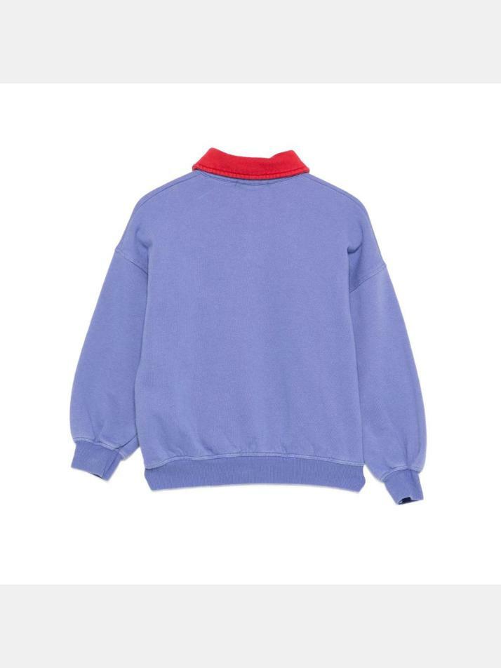 [보보쇼즈] 키즈 로고 올오버 폴로 맨투맨 퍼플 B225AC045 511